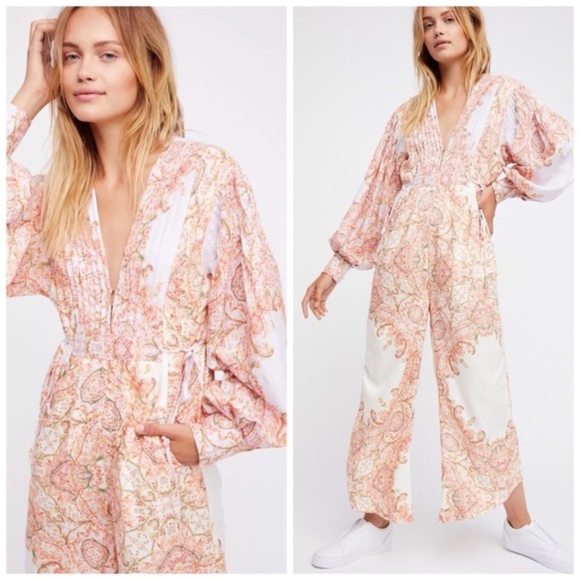 Free People Blooming Fields Jumpsuit - Picture 1 of 4